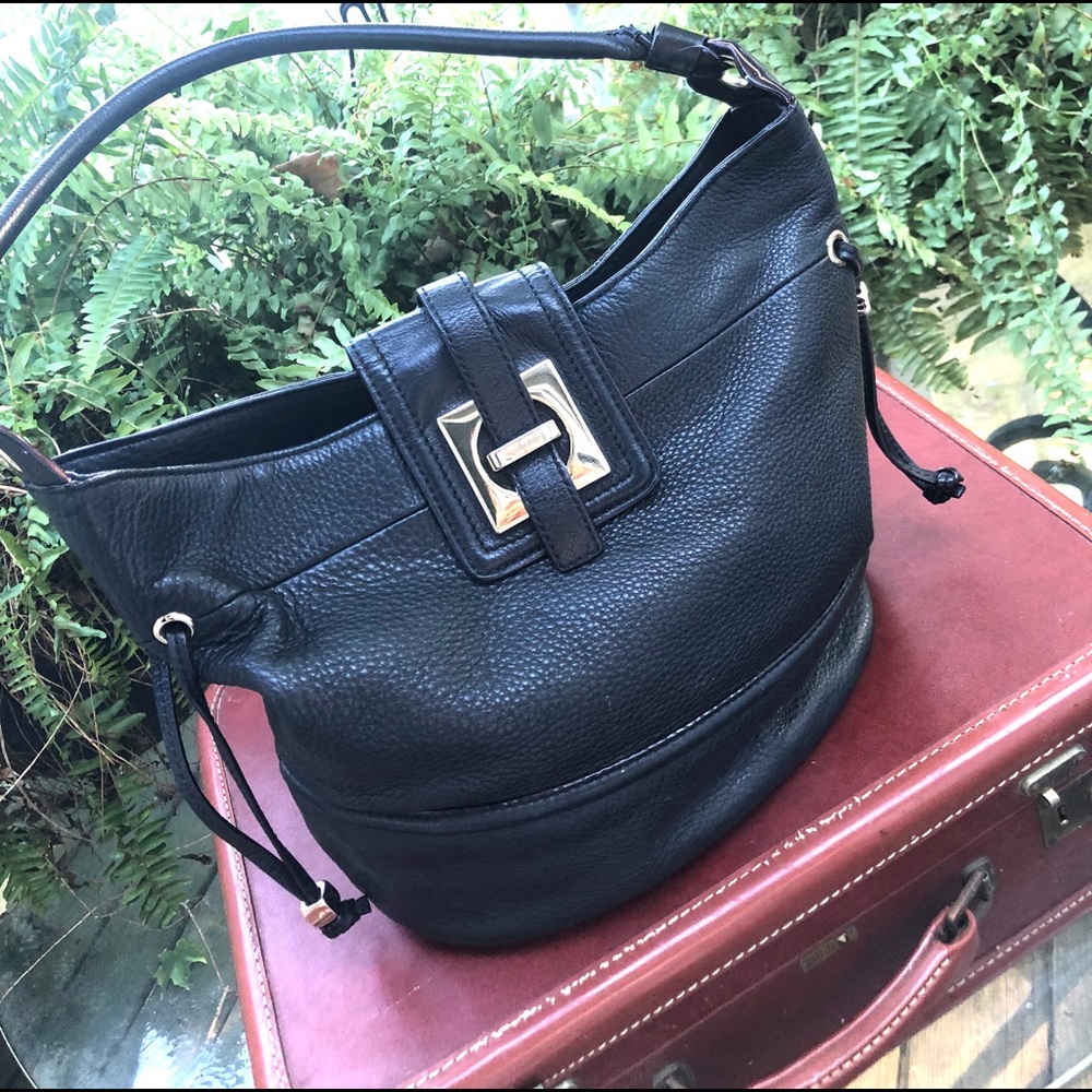 Kate Spade satchel Black Pebbled Leather Sachtel